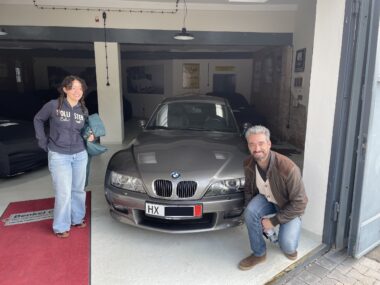 João holt seinen BMW Z3 3.0 Coupé bei uns in Beverungen ab - und fährt ihn gemeinsam mit seiner Tochter nach Lissabon